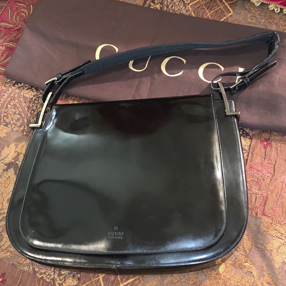 Authentic Gucci patent leather bag